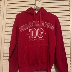 Washington DC Magenta Graphic Hoodie Size S